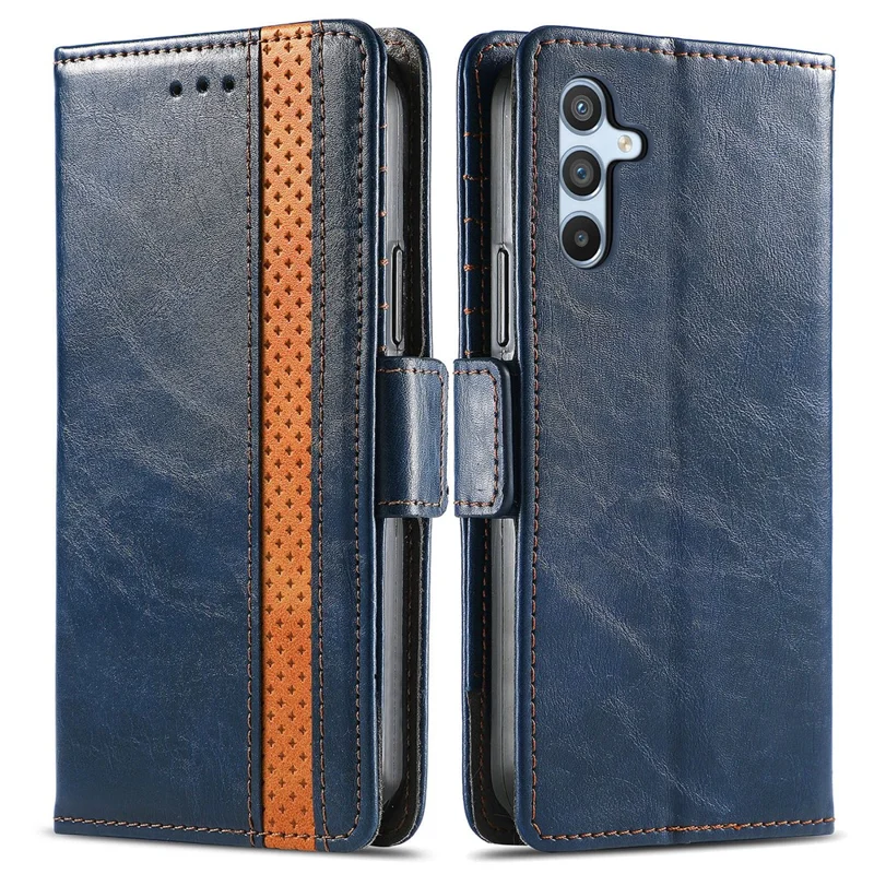 CASENEO etui na telefon Samsung Galaxy A36 5G, pokrowiec ze sztucznej skóry PU z funkcją uchwytu i portfela z zabezpieczeniem przed kopiowaniem RFID - ciemnoniebieski