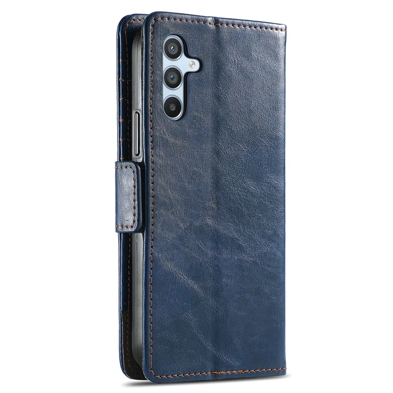 CASENEO etui na telefon Samsung Galaxy A36 5G, pokrowiec ze sztucznej skóry PU z funkcją uchwytu i portfela z zabezpieczeniem przed kopiowaniem RFID - ciemnoniebieski