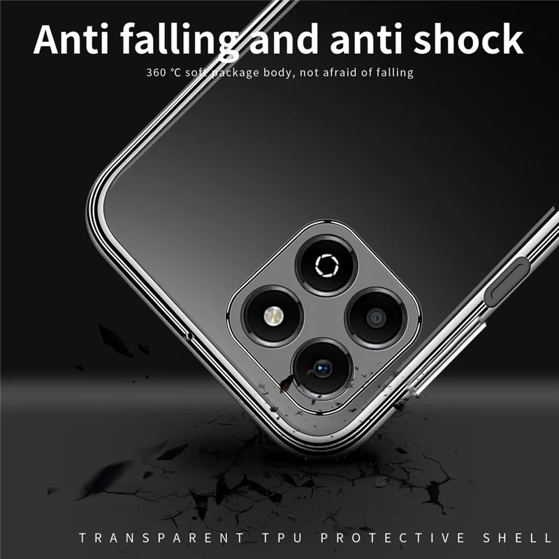 Capa anti-arranhões MOFI For Honor X5b Plus / X5b, de TPU macio e transparente