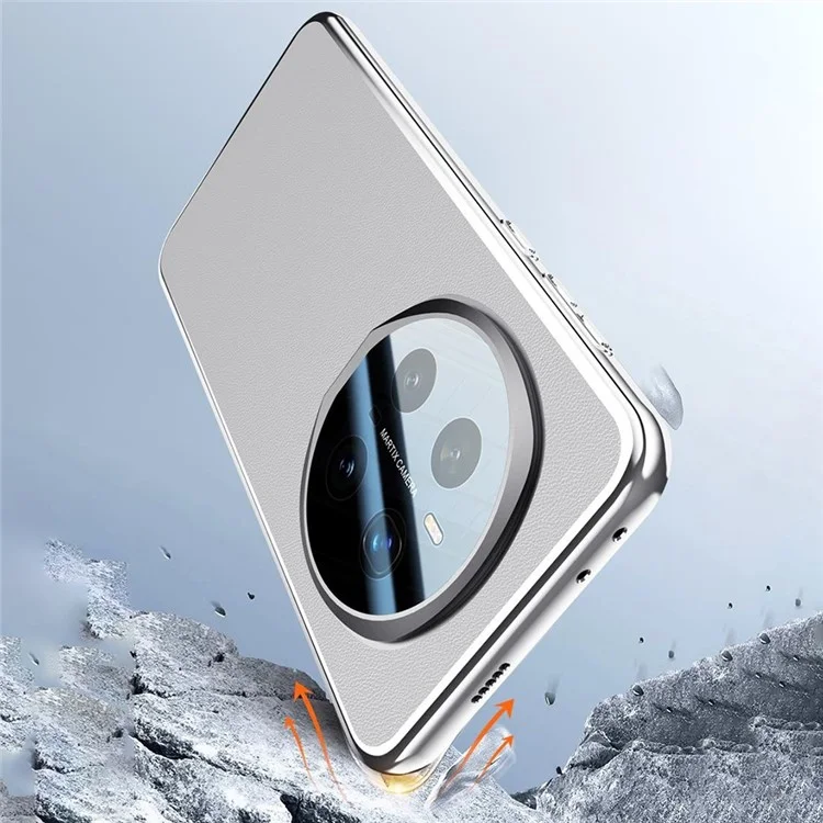 Чехол For Honor Magic7 Pro 5G с защитой линзы, подставкой и ударопрочным TPU+PU корпусом - Черный