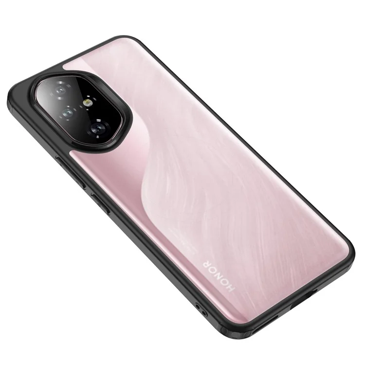 Custodia per telefono For Honor 300 PC+TPU con protezione airbag - Nero