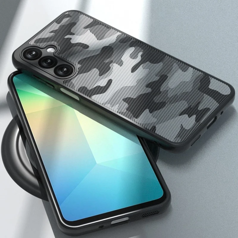 IBMRS For Samsung Galaxy A16 5G / 4G Case TPU + PC Heavy Duty Shockproof Phone Cover Camera Protection - Matte Black