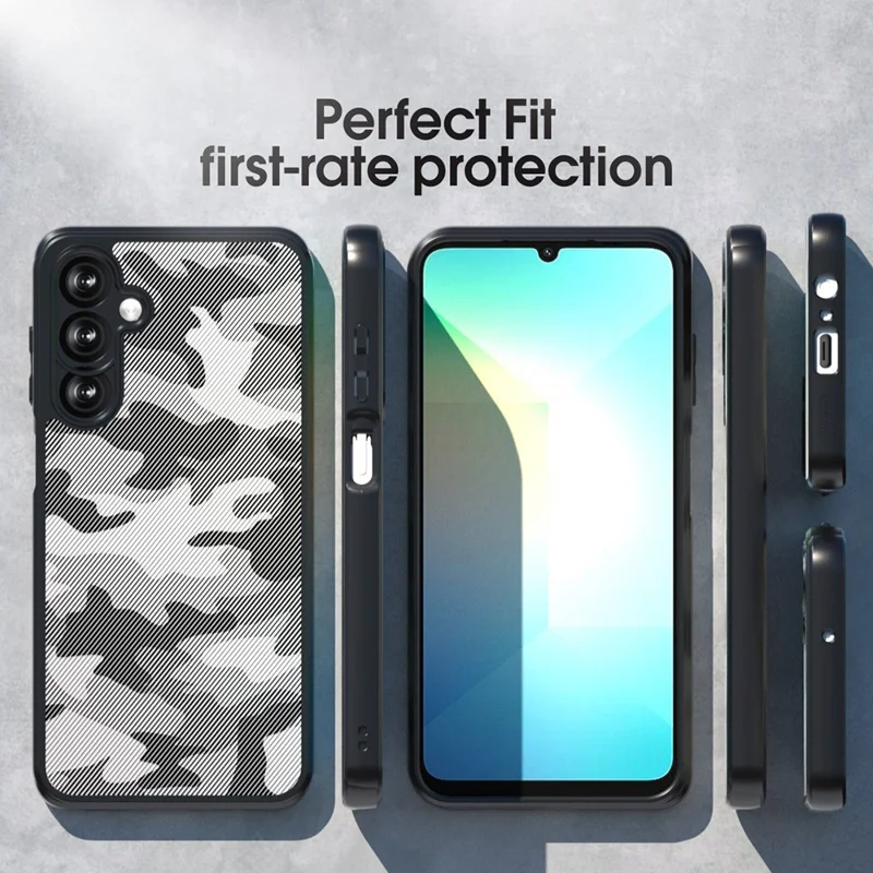 IBMRS For Samsung Galaxy A16 5G / 4G Case TPU + PC Heavy Duty Shockproof Phone Cover Camera Protection - Matte Black