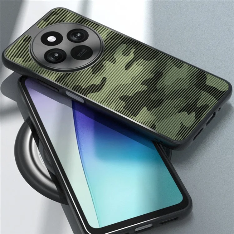 Étui IBMRS pour Xiaomi Redmi 14C 4G en TPU + PC, protection antichoc robuste, protection pour l'appareil photo - Camouflage artistique
