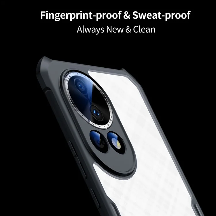 Capa XUNDD para Huawei nova 13, à prova de choques, TPU + acrílico, capa traseira transparente para telefone