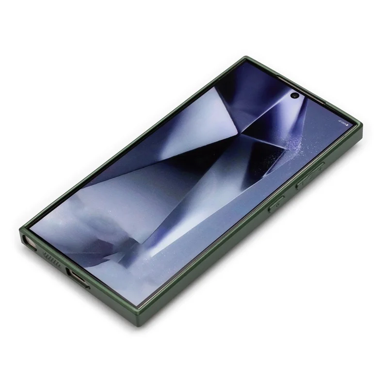 DEKKER For Samsung Galaxy S24 Ultra Back Cover Magnetic Case PU+TPU Phone Case - Blue