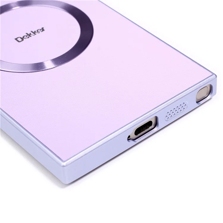 DEKKER Funda trasera compatible con Samsung Galaxy S23 Ultra con MagSafe, de PU+TPU - Morado