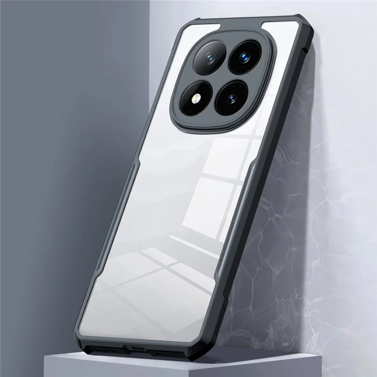 Coque XUNDD pour Xiaomi Redmi Note 14 Pro 5G, antichoc en TPU et dos en acrylique transparent.