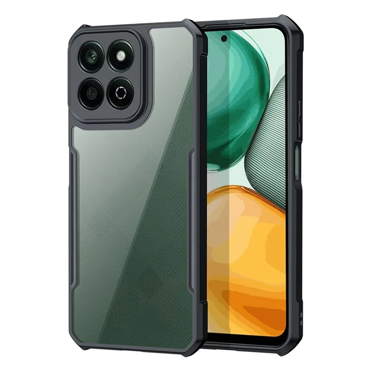 Capa XUNDD For Honor X7c 4G / 200 Smart 5G à prova de quedas TPU + tampa traseira de acrílico transparente