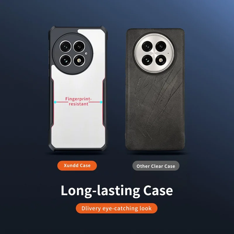 XUNDD til OnePlus 13 hylster, stødfast TPU + akryl klart bagside hylster