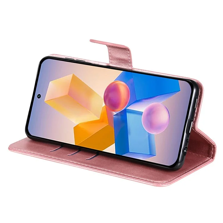 Funda de cartera con cremallera para Infinix Smart 8 Plus / Smart 8 Pro 4G / Smart 8 4G / Hot 40i / TECNO Spark 20 / Spark Go 2024 4G - Rosa