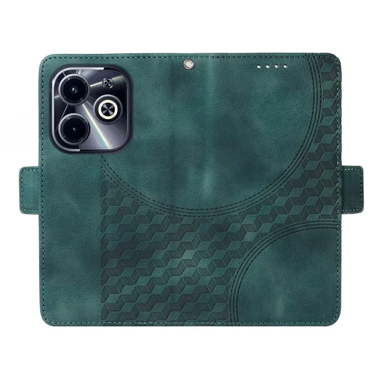 Leather Case for Infinix Smart 8 Plus / Smart 8 Pro 4G / Smart 8 4G / Hot 40i / TECNO Spark 20 / Spark Go 2024 4G Phone Cover - Green