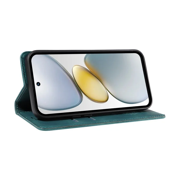 Estojo de carteira BETOPNICE 003 para TECNO Spark Go 2025 / Spark Go 1 / Pop 9 Capa de telefone de couro com suporte - Verde