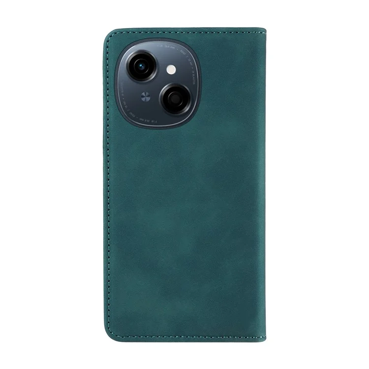 Estojo de carteira BETOPNICE 003 para TECNO Spark Go 2025 / Spark Go 1 / Pop 9 Capa de telefone de couro com suporte - Verde
