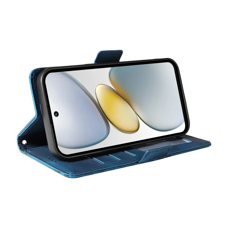 Leather Case for TECNO Spark Go 2025 / Spark Go 1 / Pop 9 4G Rhombus Starry Imprinted Phone Cover - Blue