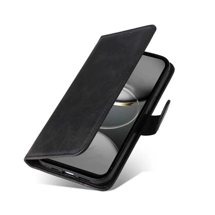 Funda para TECNO Spark 30C 4G Billetera de cuero sintético Folio Flip Cover - Negro