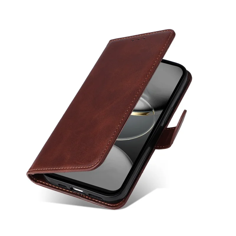 For TECNO Spark 30C 4G Case Wallet PU Leather Folio Flip Phone Cover - Brown