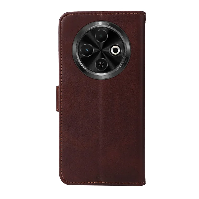 For TECNO Spark 30C 4G Case Wallet PU Leather Folio Flip Phone Cover - Brown