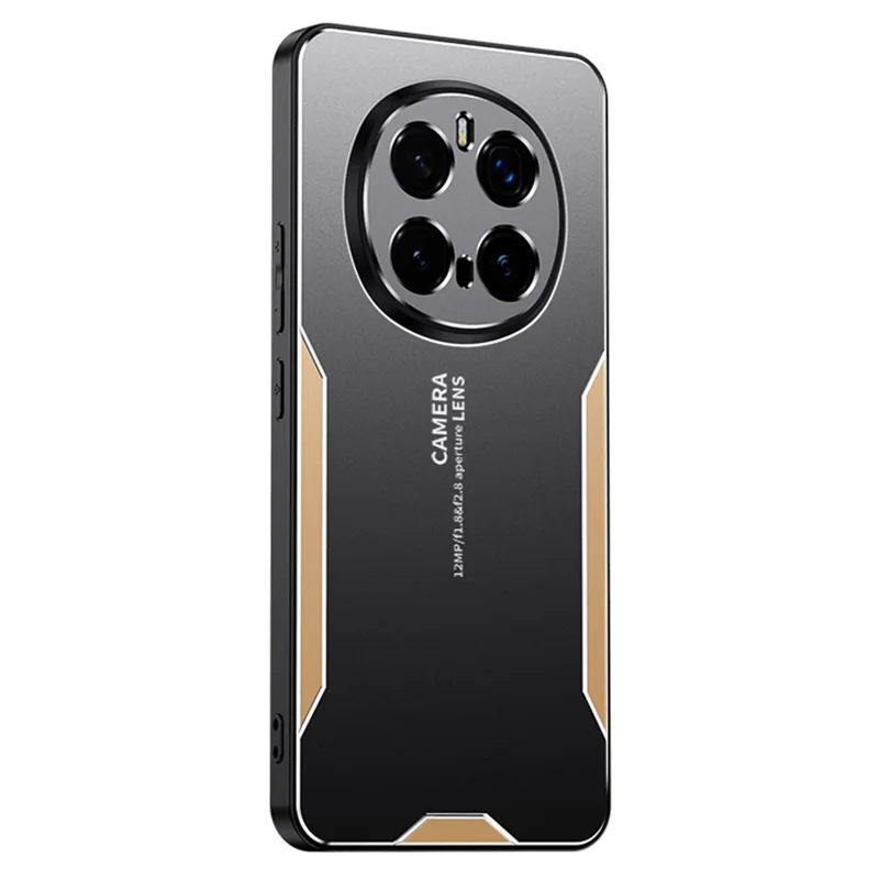 For Honor Magic7 Pro 5G Phone Case Aluminium Alloy TPU PC Back Cover - Gold