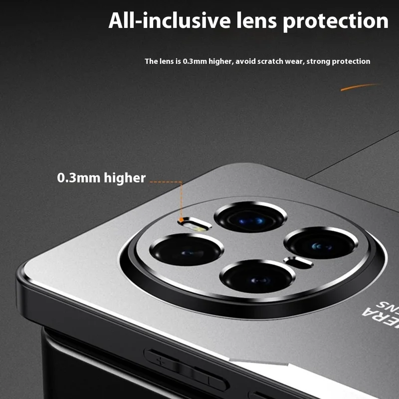 For Honor Magic7 Pro 5G Phone Case Aluminium Alloy TPU PC Back Cover - Gold