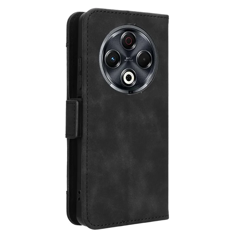 For TECNO Spark 30 4G KL6 Leather Case Phone Wallet Cover with Multiple Card Slots - Black