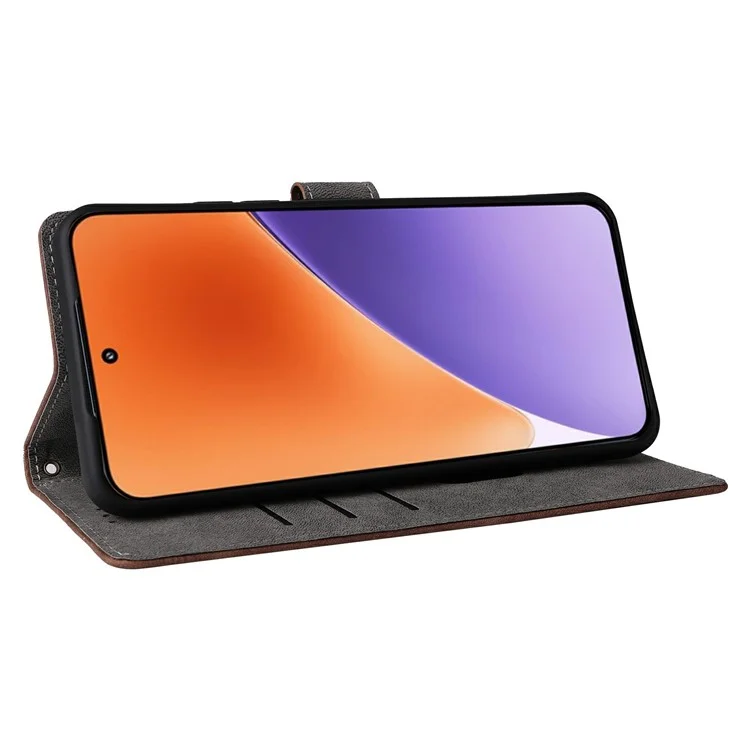 Für Xiaomi 15 Geldbörsen-Handyhülle RFID-blockierend PU-Leder Klapphülle Stand View - Schwarz