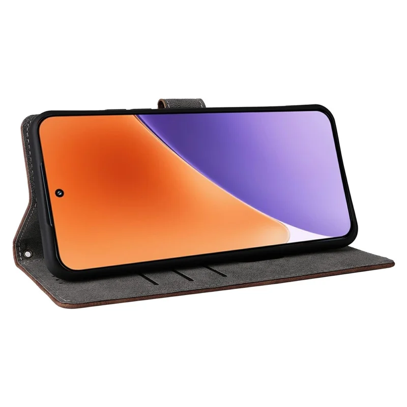 For Xiaomi 15 Pro Wallet Phone Case RFID Blocking PU Leather Flip Cover Stand View - Black