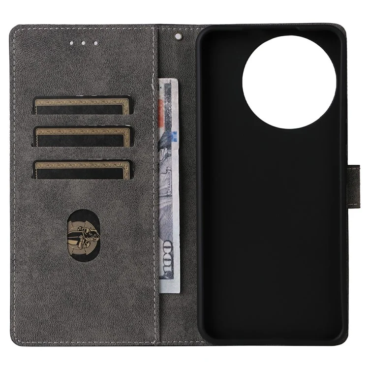 Für TECNO Spark 30 Pro 4G KL7 Wallet-Handyhülle mit RFID-Blockierung, PU-Leder-Klapphülle mit Ständer und Sichtfenster - Schwarz