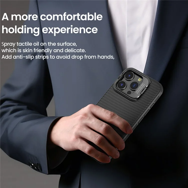 NILLKIN Camshield Prop Magnetic Series for iPhone 16 Pro Max Case Compatible with MagSafe TPU+PC Phone Cover with Lens Frame