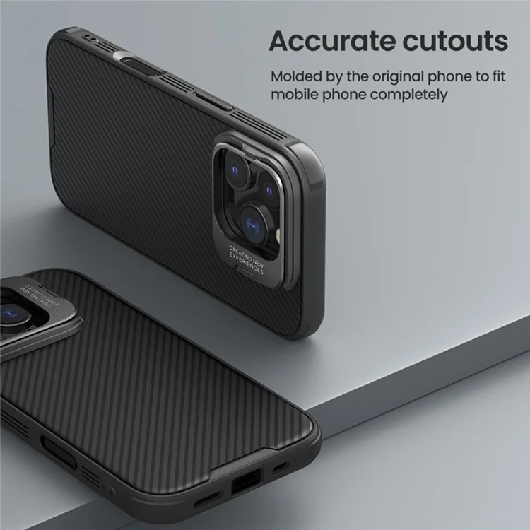 NILLKIN Camshield Prop Magnetic Series for iPhone 16 Pro Max Case Compatible with MagSafe TPU+PC Phone Cover with Lens Frame