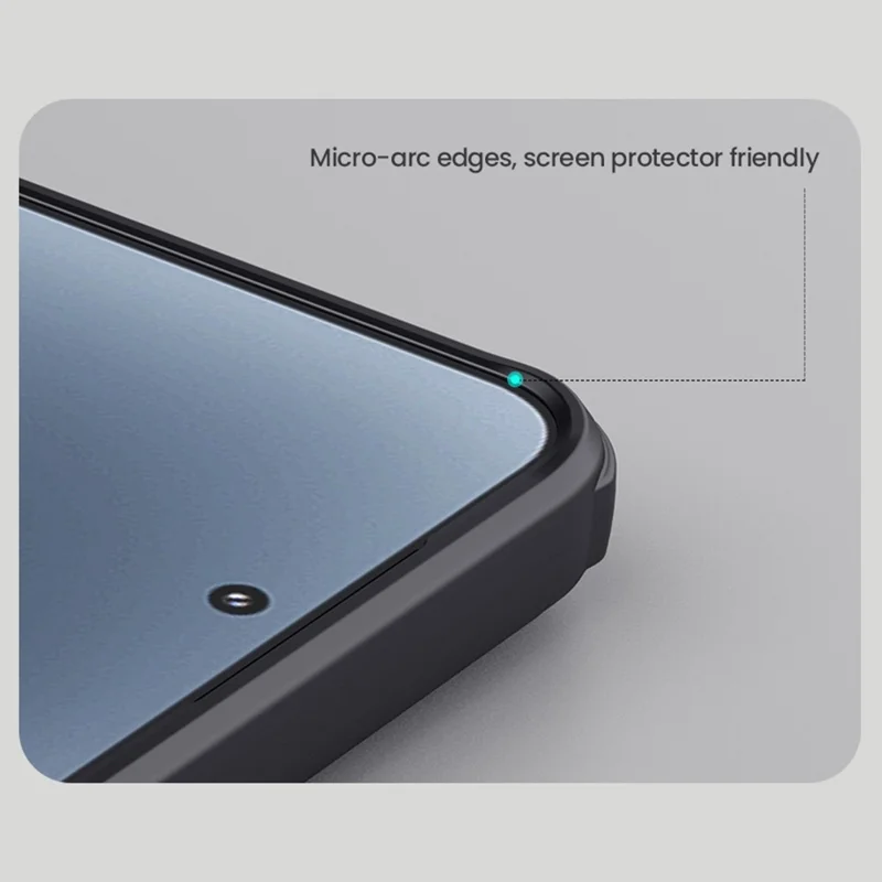 NILLKIN Frosted Shield Pro For Xiaomi 15 Case Matte PC+TPU Phone Cover - Black