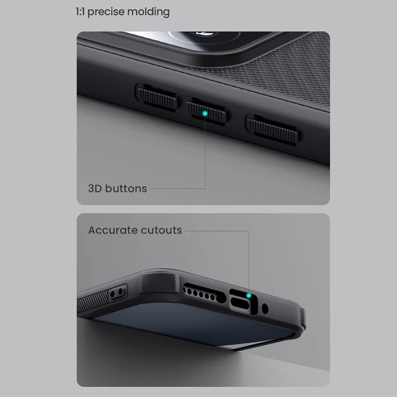 Чехол NILLKIN Frosted Shield Pro для Xiaomi 15, совместимый с MagSafe, PC+TPU, черный