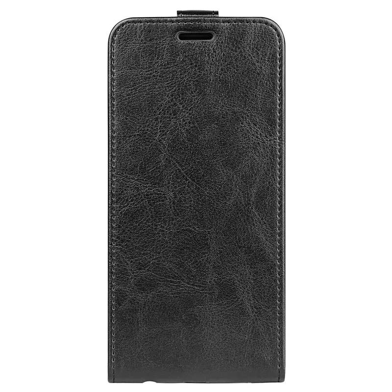 For Samsung Galaxy S25+ Case with Card Slots Vertical Flip Leather Phone Cover - Black