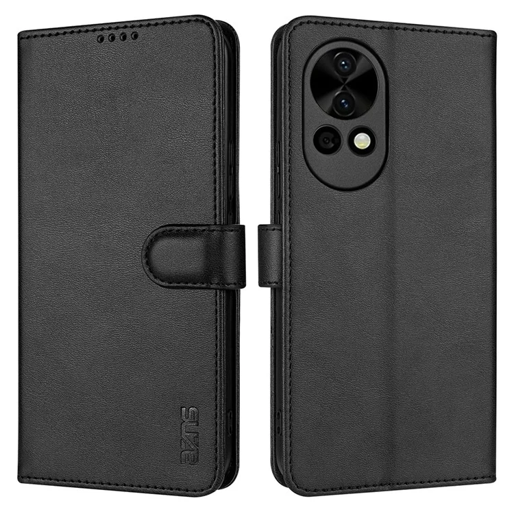 AZNS Para Huawei nova 13 Capa de carteira de couro PU - Preto