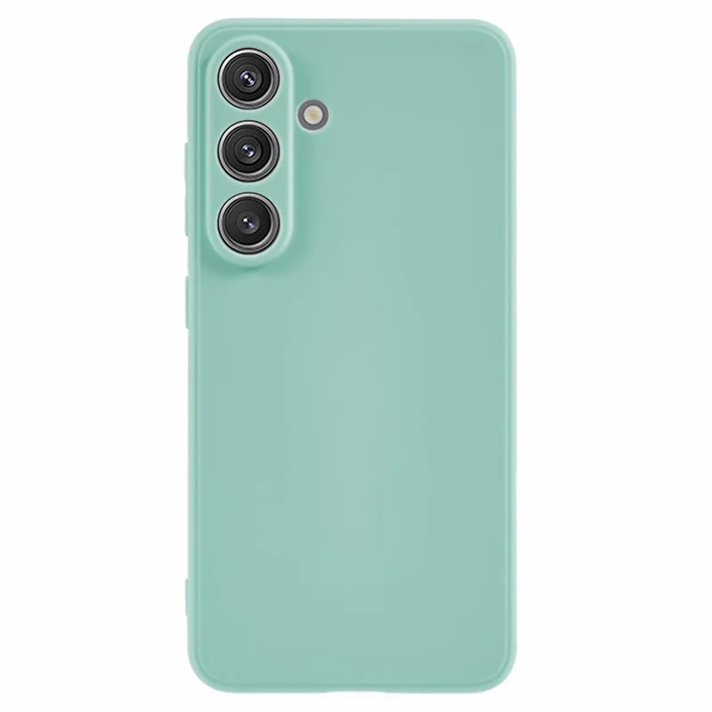 For Samsung Galaxy S25 Case Precise Cut-Outs Straight Edge TPU Shockproof Phone Cover - Baby Blue