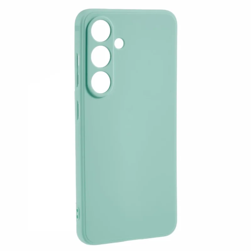 For Samsung Galaxy S25 Case Precise Cut-Outs Straight Edge TPU Shockproof Phone Cover - Baby Blue