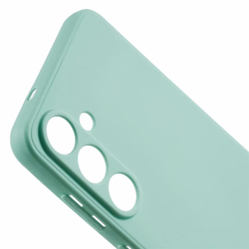 For Samsung Galaxy S25 Case Precise Cut-Outs Straight Edge TPU Shockproof Phone Cover - Baby Blue