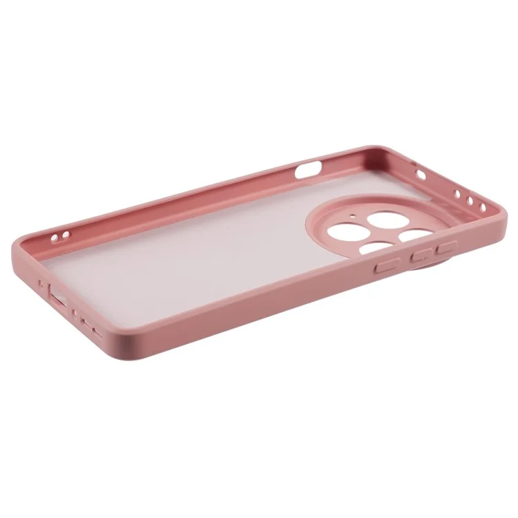 Funda para OnePlus 13 de TPU con parte posterior suave, revestimiento antirayones y fibra - Rosa