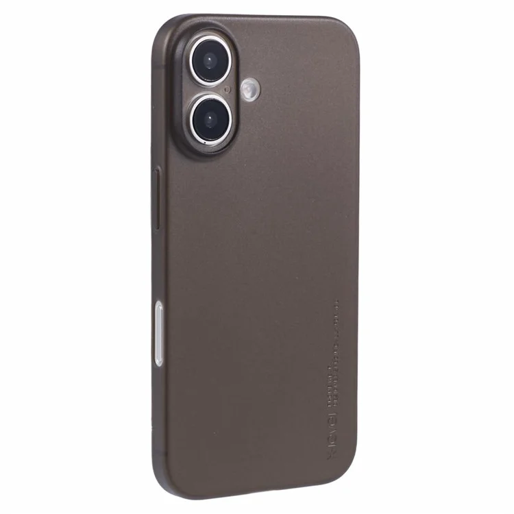 X-LEVEL For iPhone 16 Case Hard PP Matte Phone Cover 0.18mm Ultra-Thin - Transparent Black