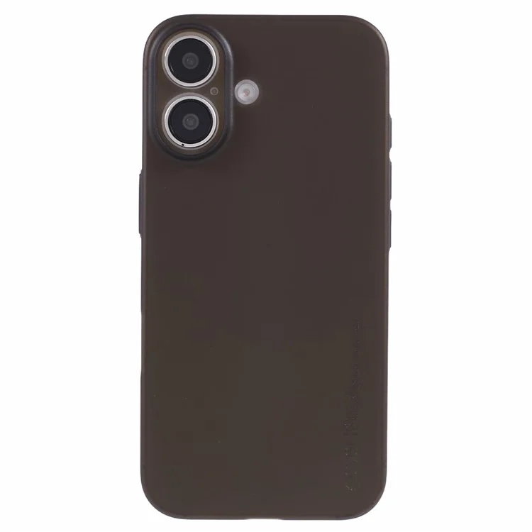 X-LEVEL For iPhone 16 Case Hard PP Matte Phone Cover 0.18mm Ultra-Thin - Transparent Black
