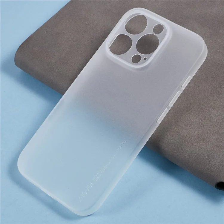 X-LEVEL For iPhone 16 Pro Case Hard PP Matte Phone Cover 0.18mm Ultra-Thin - Transparent