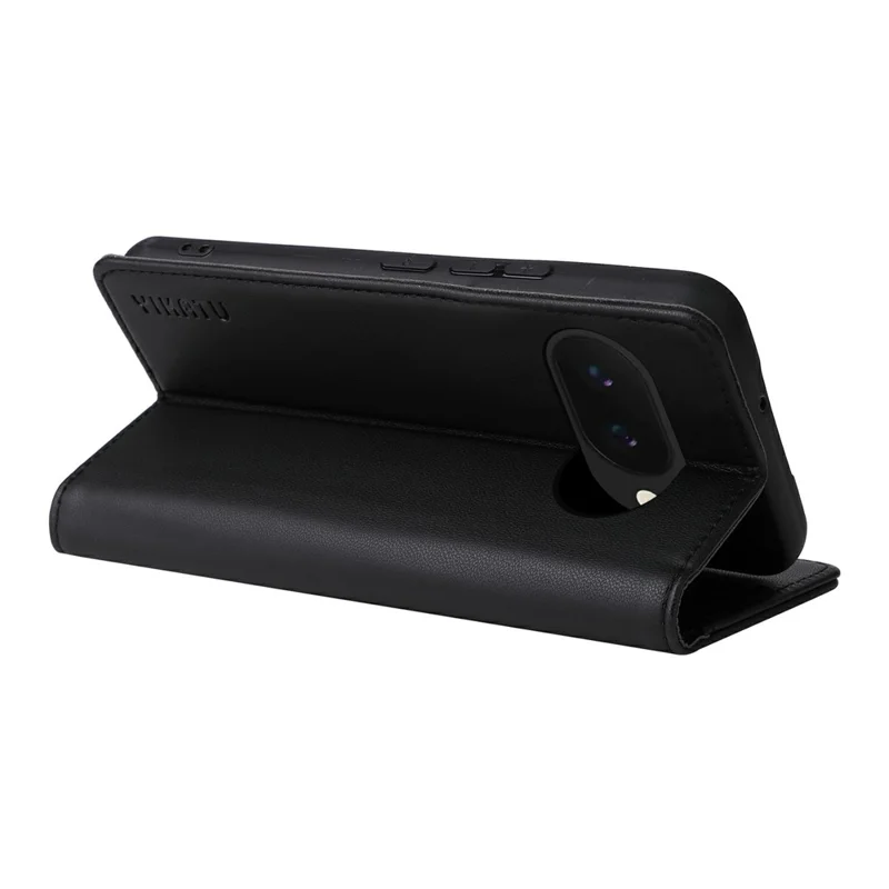 YIKATU YK-001 For Google Pixel 9a Case Stand Leather Phone Cover Strong Magnetic Closure - Black