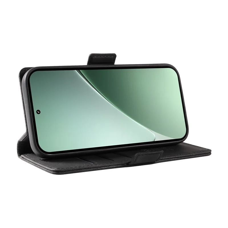 YIKATU YK-005 Custodia per Xiaomi 15 Pro in pelle PU, cover per telefono con sensazione tattile - Nero