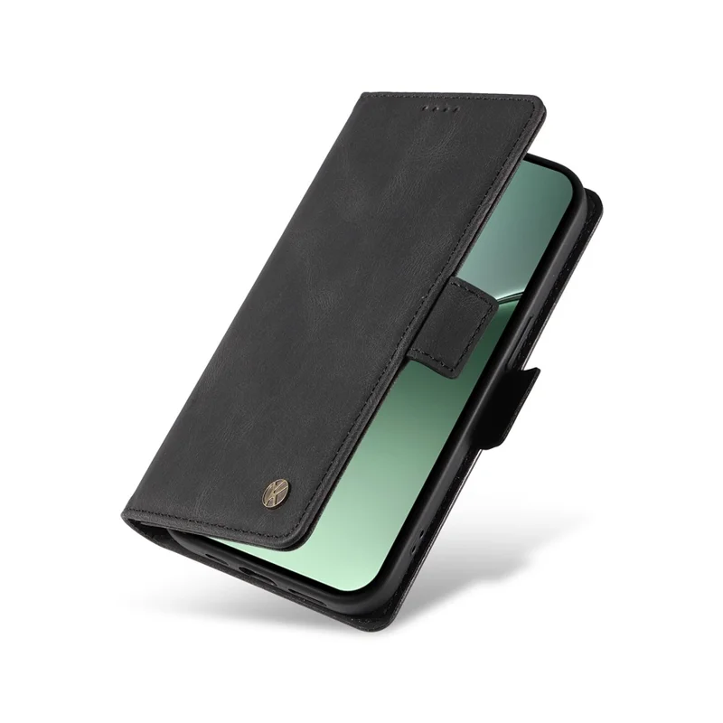 YIKATU YK-005 Custodia per Xiaomi 15 Pro in pelle PU, cover per telefono con sensazione tattile - Nero