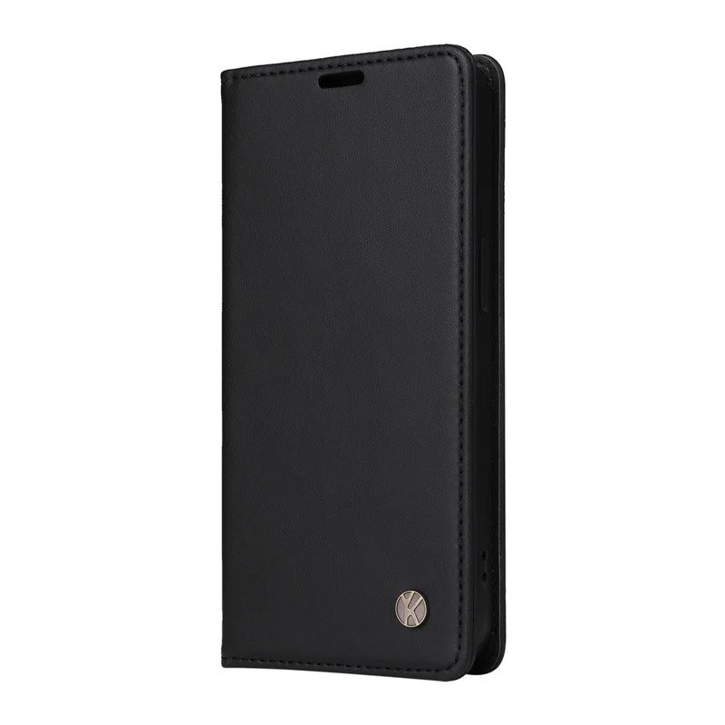 YIKATU YK-001 чехол для Xiaomi 15 с подставкой, кожаный чехол для телефона с сильной магнитной застежкой - черный