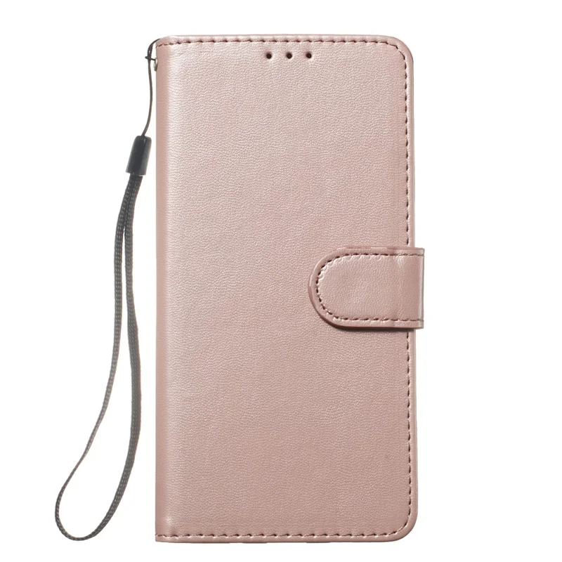 Capa para Google Pixel 9a com porta-cartões em couro sintético flip wallet - Rose Gold