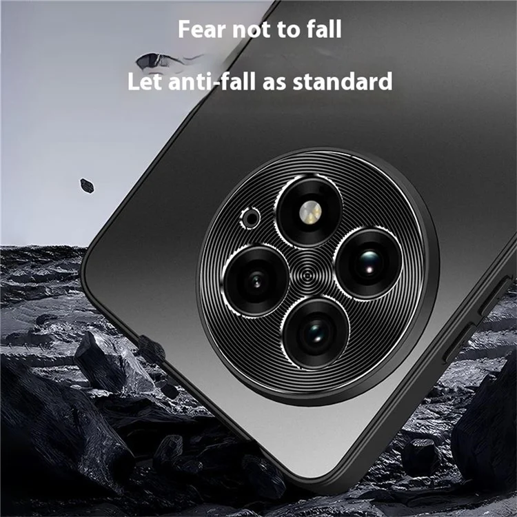 For OnePlus 13 Case CD Veins PC+TPU Anti-Slip Phone Back Cover - Black