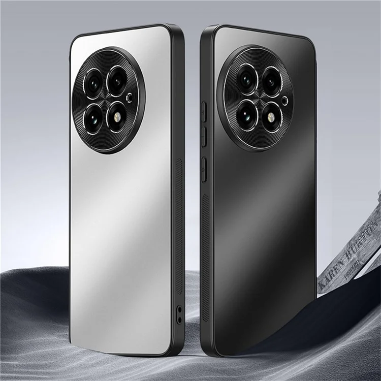 For OnePlus 13 Case CD Veins PC+TPU Anti-Slip Phone Back Cover - Black