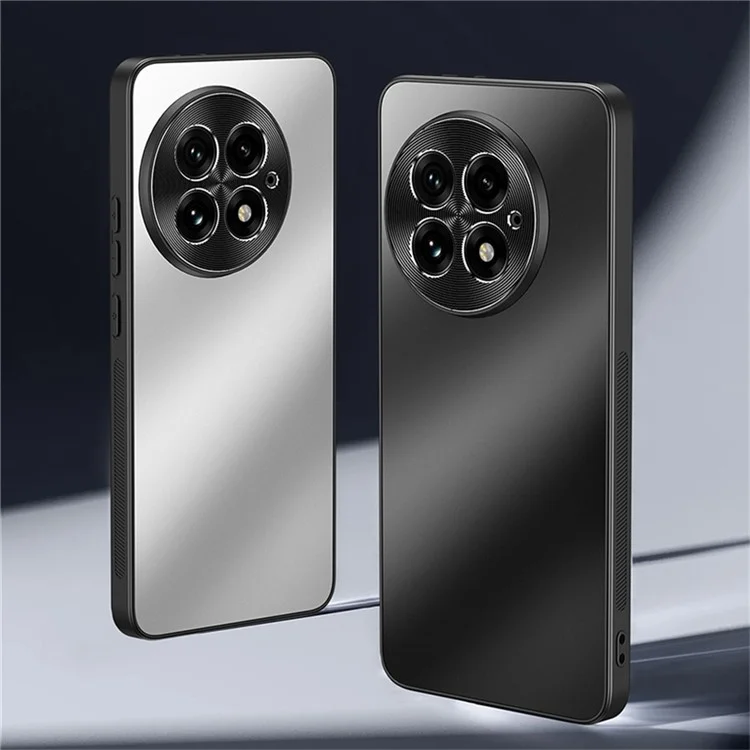 For OnePlus 13 Case CD Veins PC+TPU Anti-Slip Phone Back Cover - Black