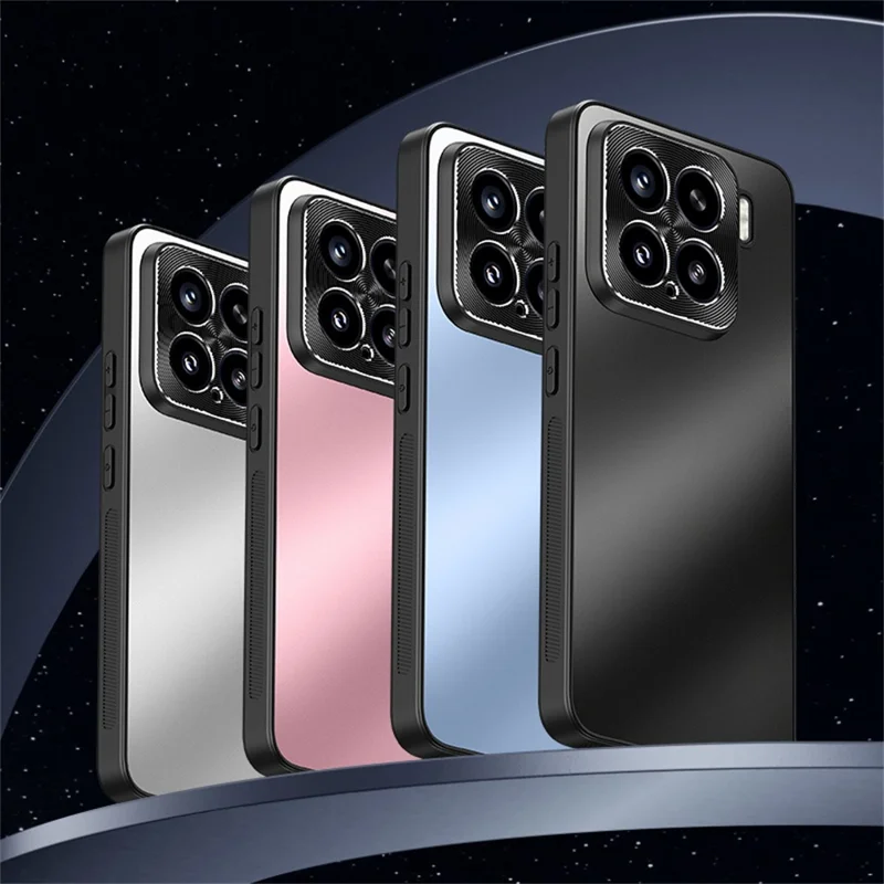 For Xiaomi 15 Case CD Veins PC+TPU Anti-Slip Phone Back Cover - Black